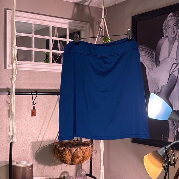 Ekouaer Pants - Ekouaer Royal Blue Athletic Tennis Golf Skort Womens XL Activewear Mini Skirt